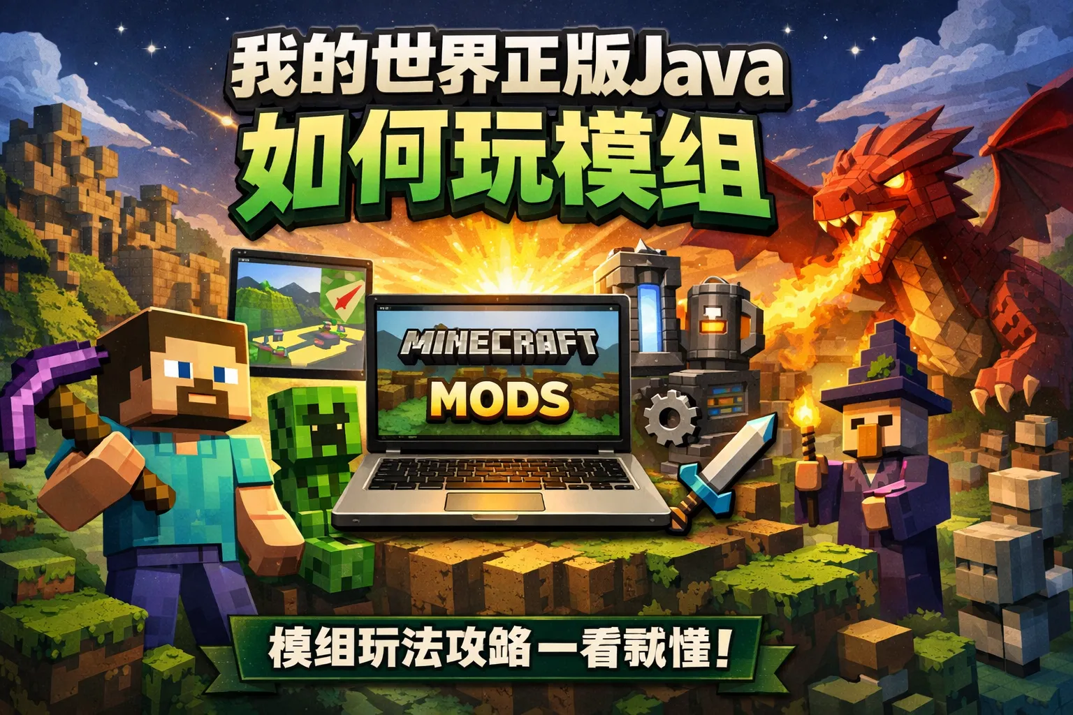 我的世界正版java如何玩模组