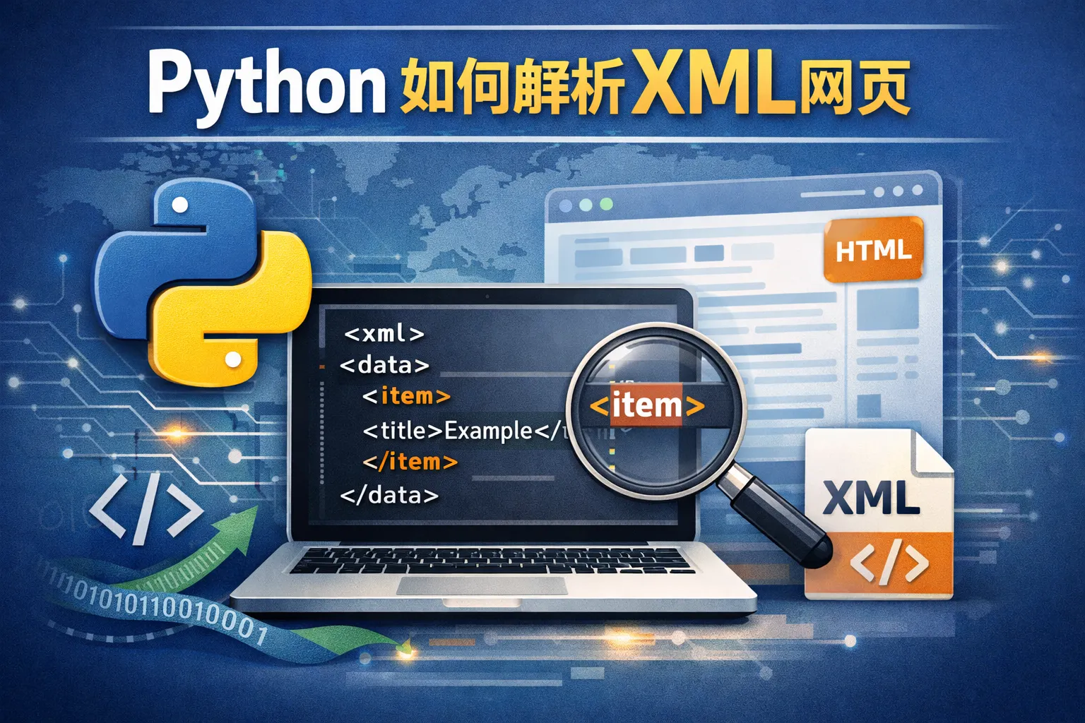 python如何解析xml网页