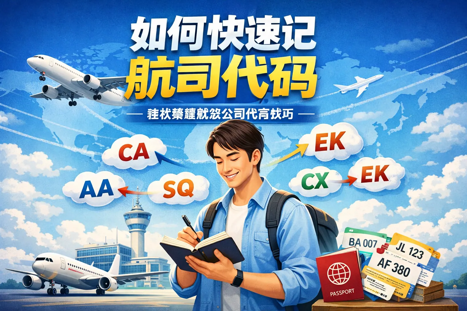 如何快速记航司代码