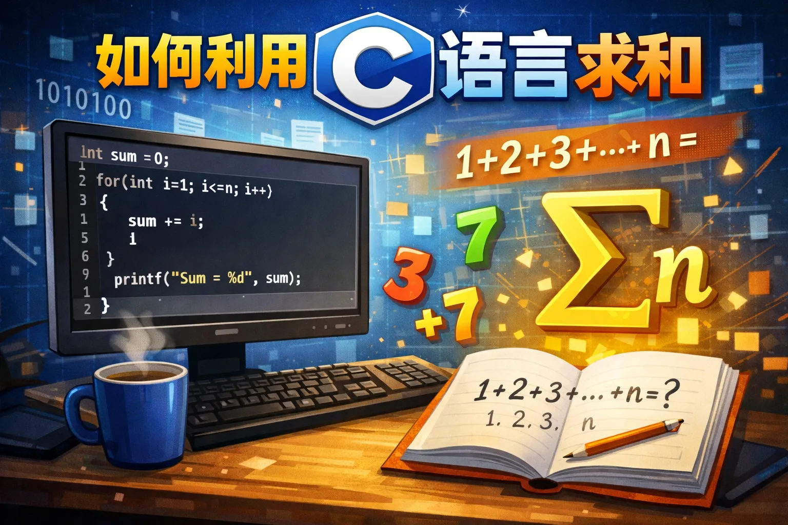 如何利用c语言求和