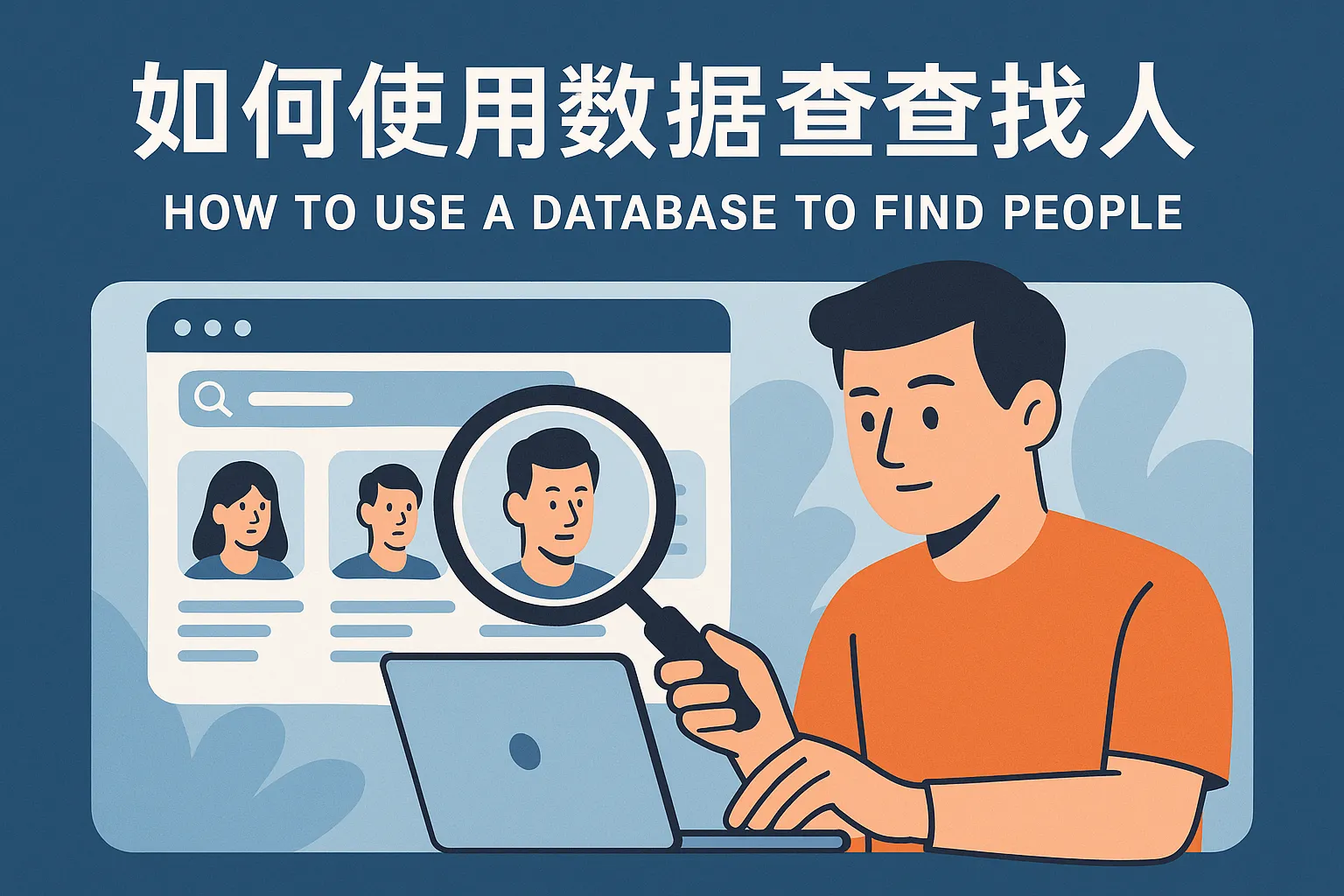 怎么使用数据库查找人