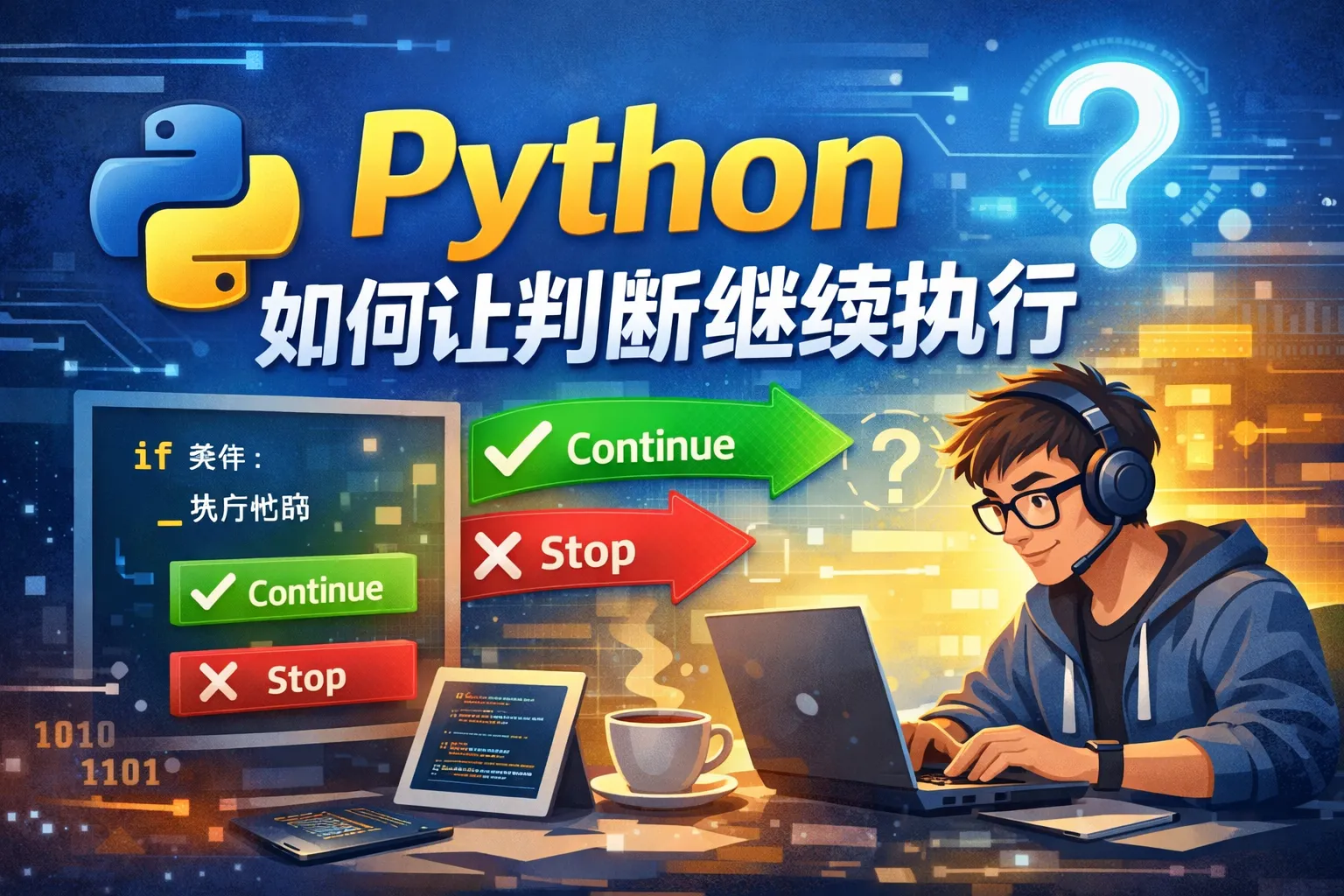 python如何让判断继续执行