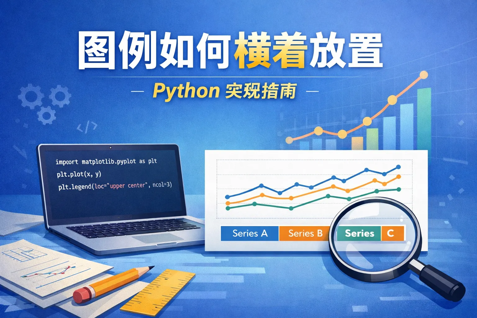 图例如何横着放置python