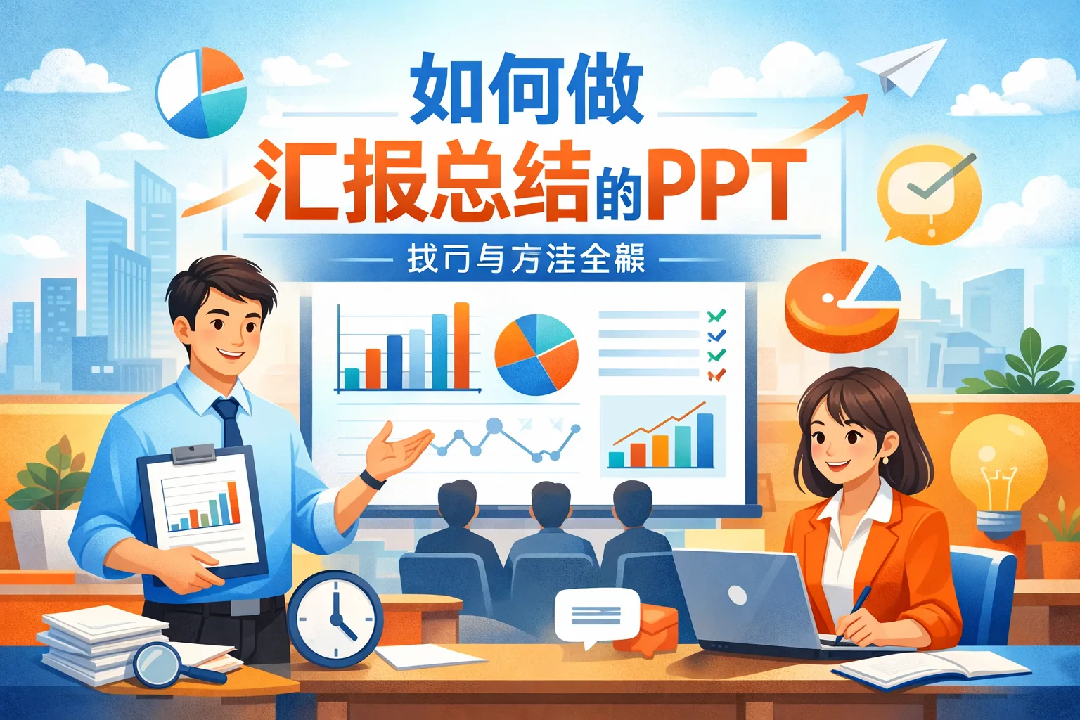 如何做汇报总结的ppt