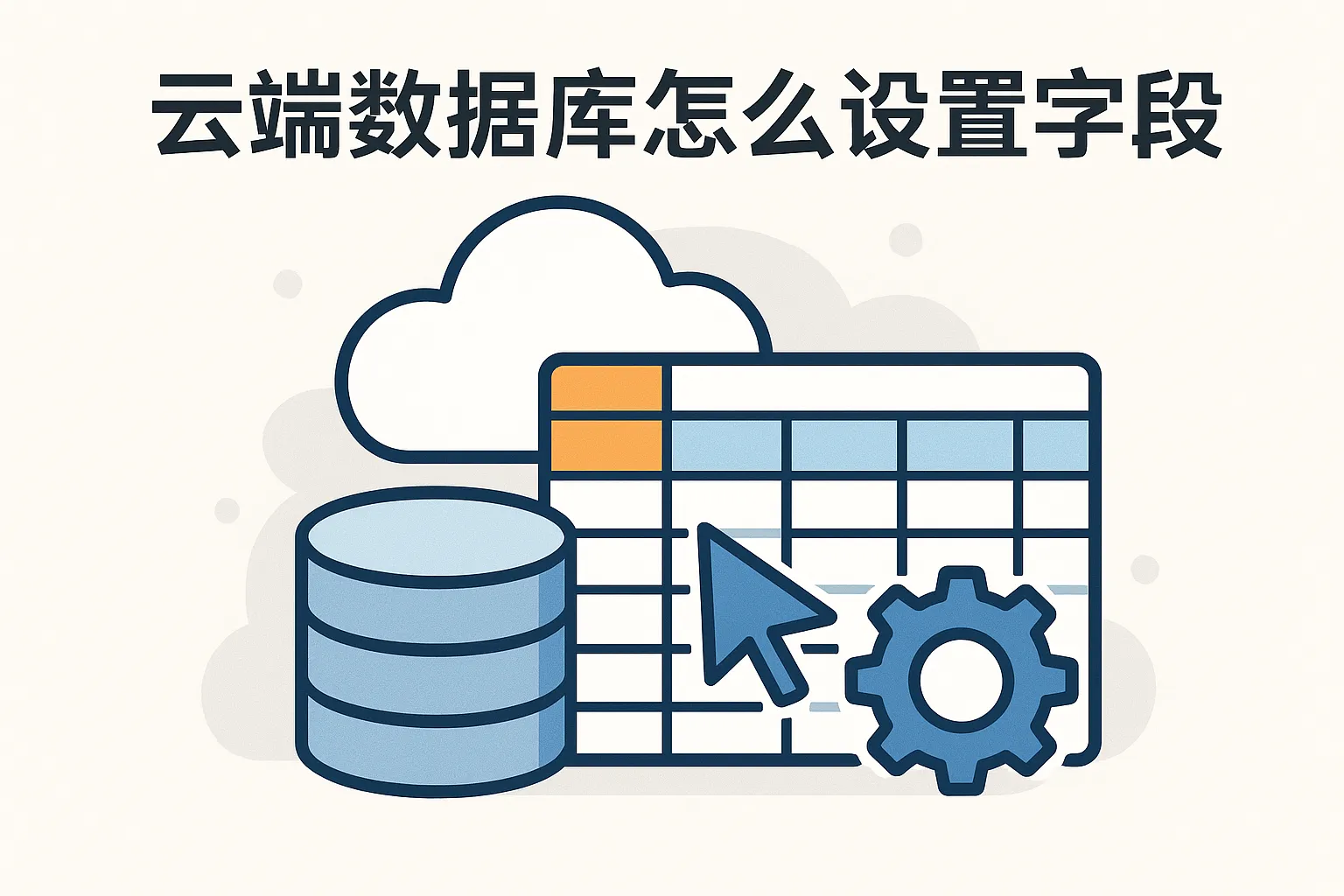 云端数据库怎么设置字段