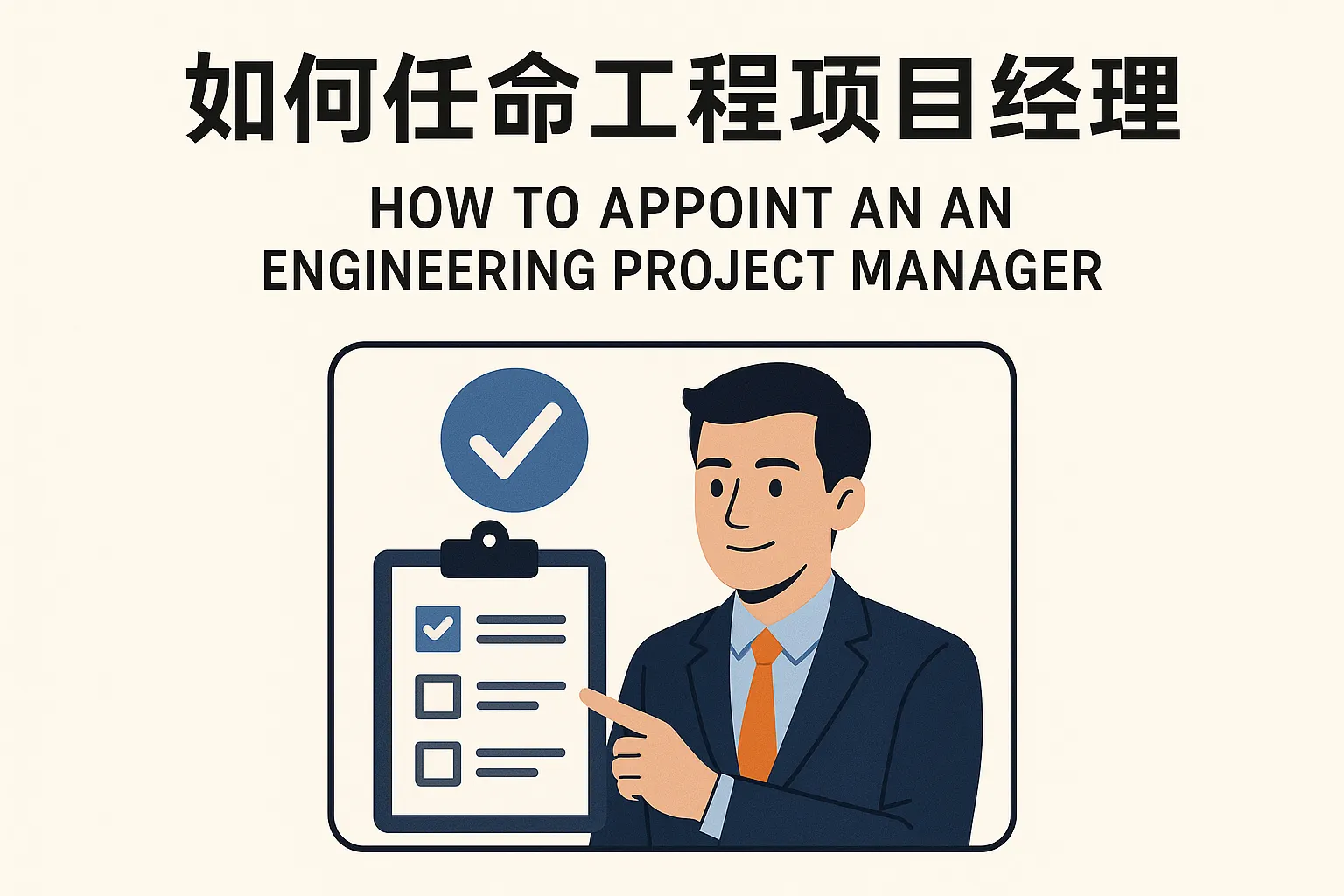 如何任命工程项目经理
