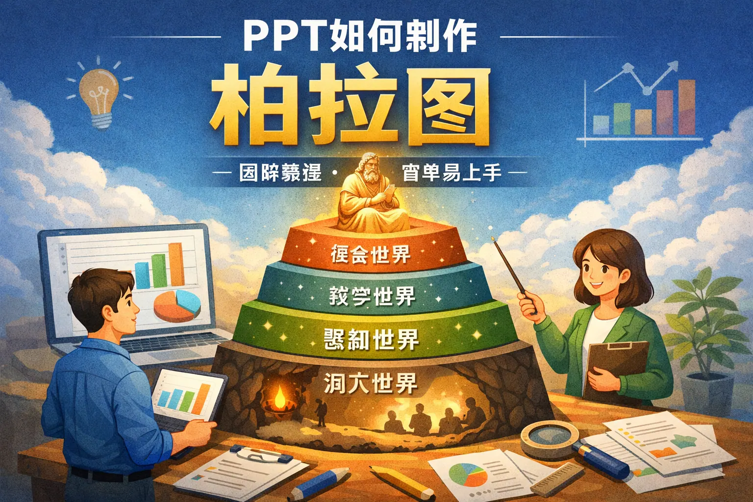ppt如何制作柏拉图