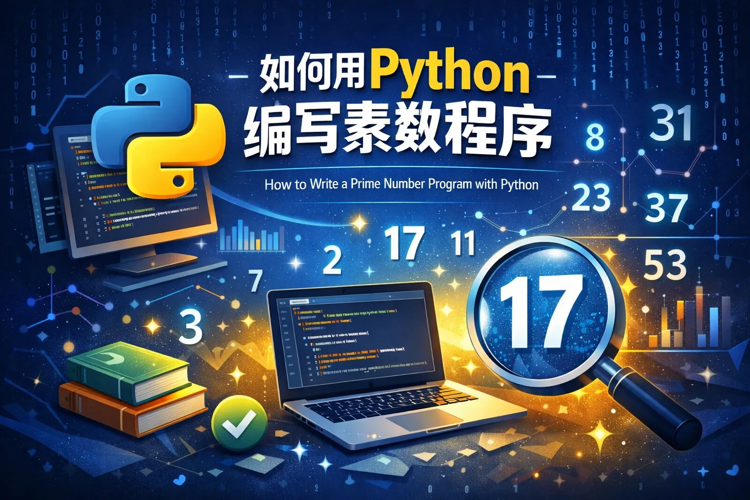 如何用python编写素数程序