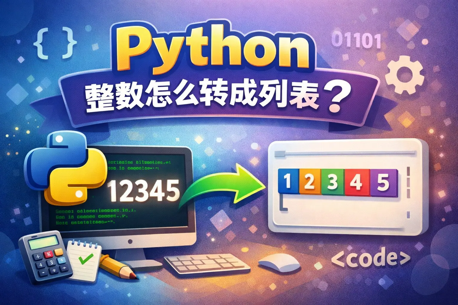 python整数怎么转成列表