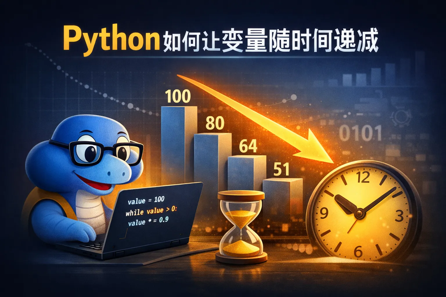 python如何让变量随时间递减