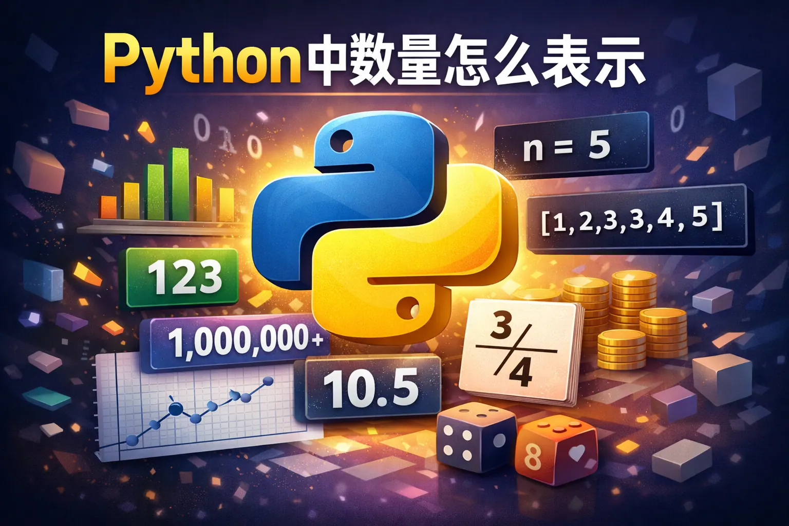 python中数量怎么表示