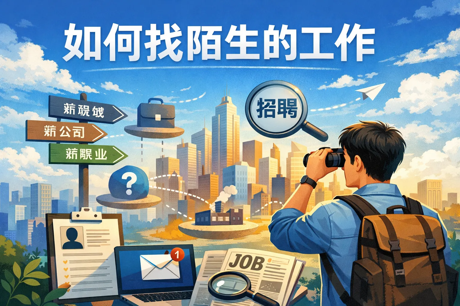 如何找陌生的工作