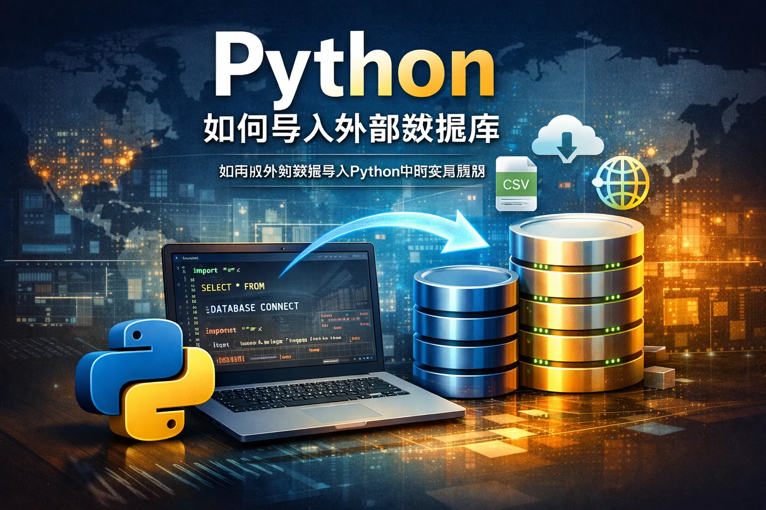python如何导入外部数据库