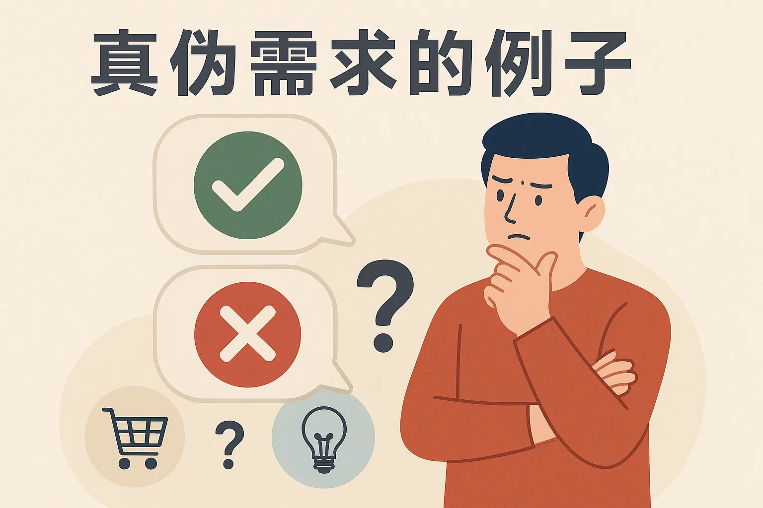 真伪需求例子怎么写的