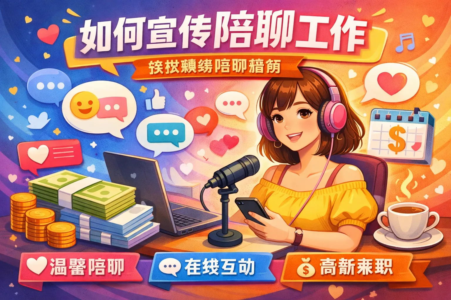 如何宣传陪聊工作