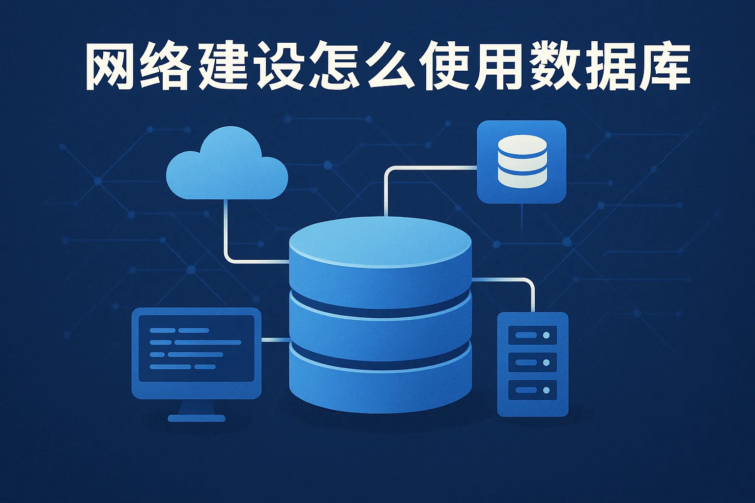网络建设怎么使用数据库