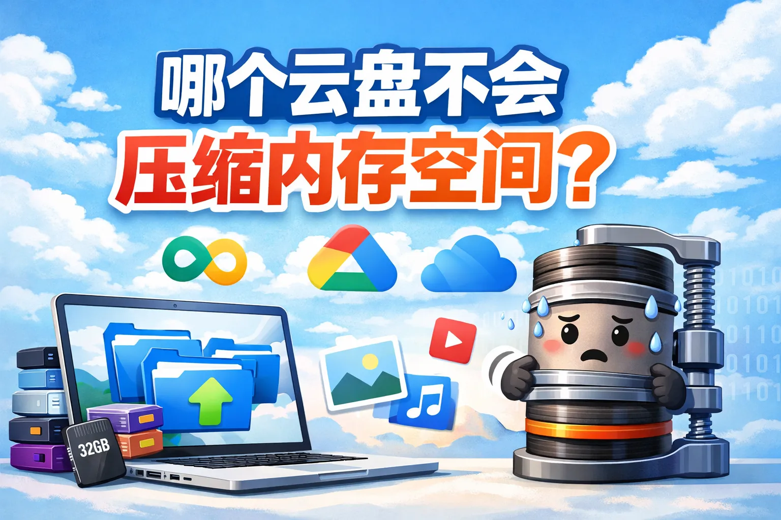 哪个云盘不会压缩内存空间