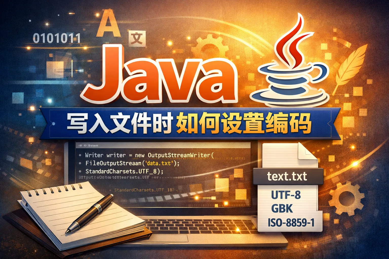 java写入文件时如何设置编码