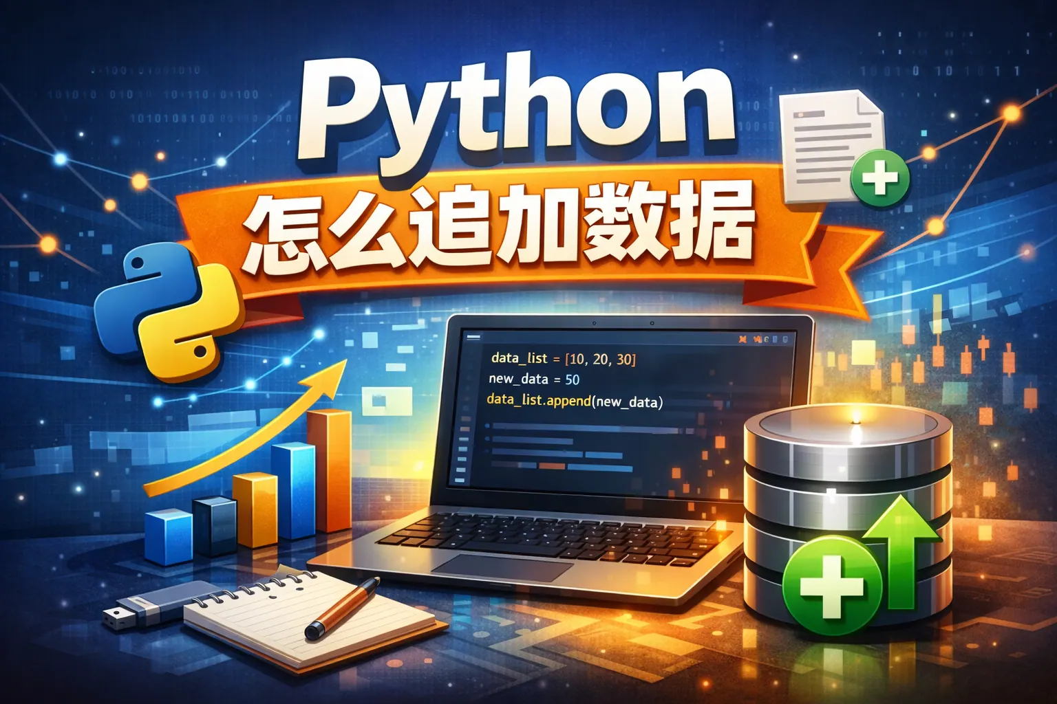 python 怎么追加数据
