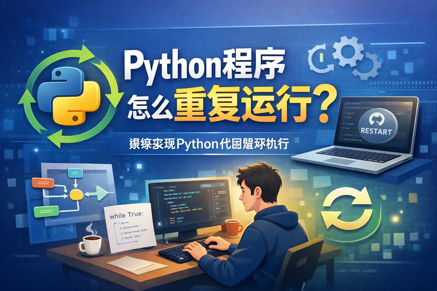 python程序怎么重复运行
