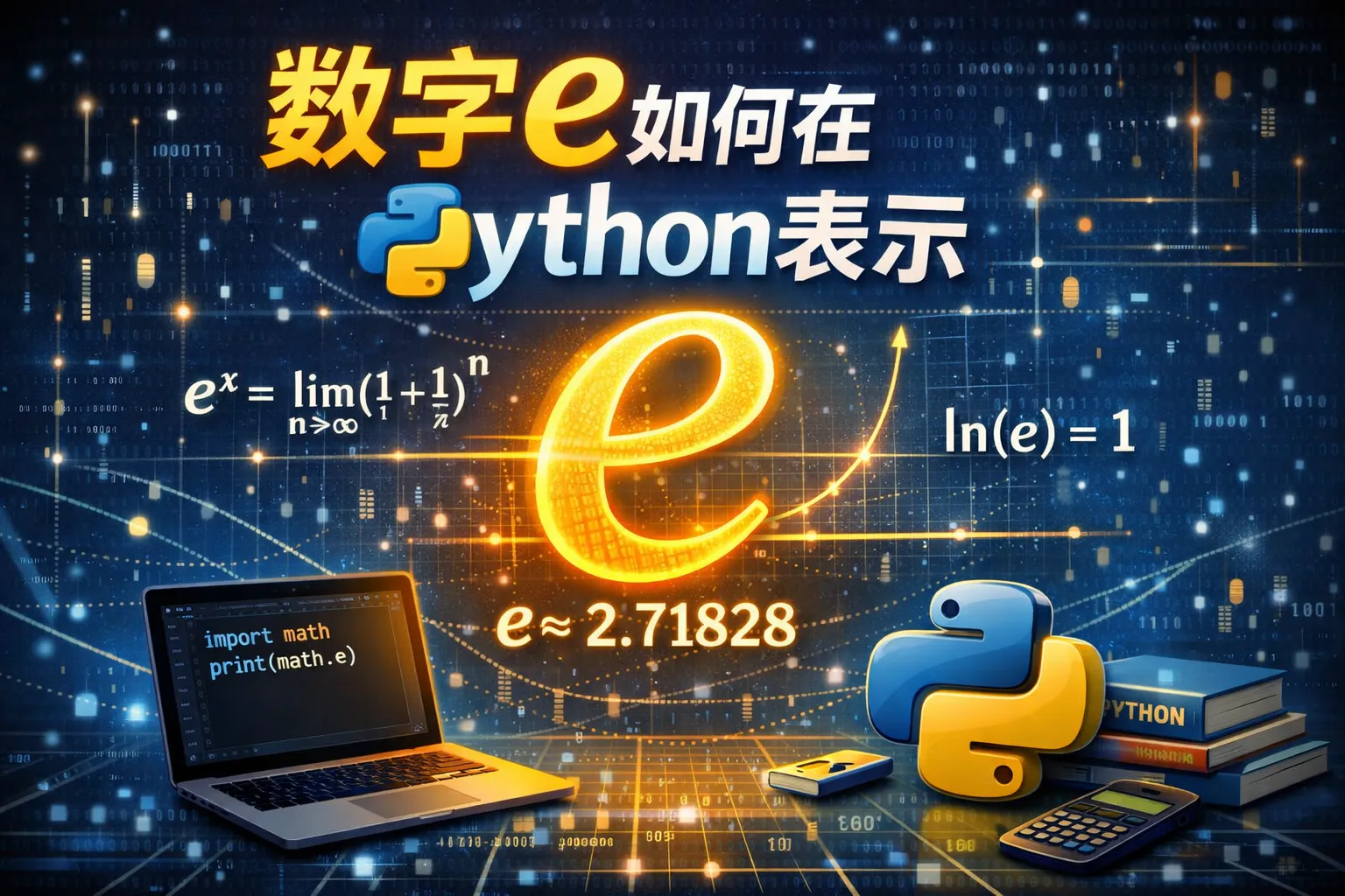 数字e如何在python表示