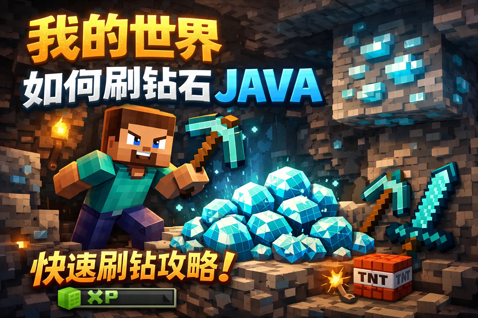 我的世界如何刷钻石java