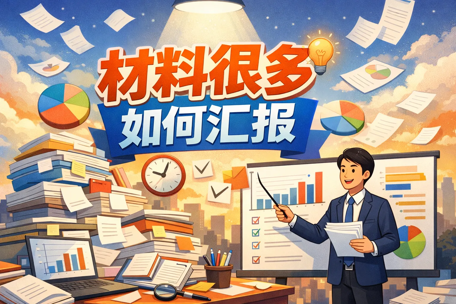 材料很多如何汇报