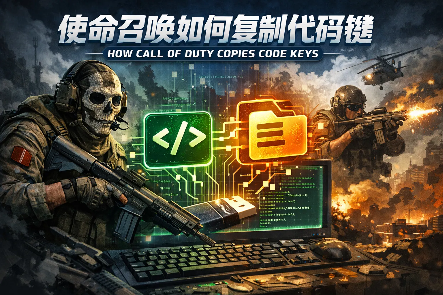使命召唤如何复制代码键