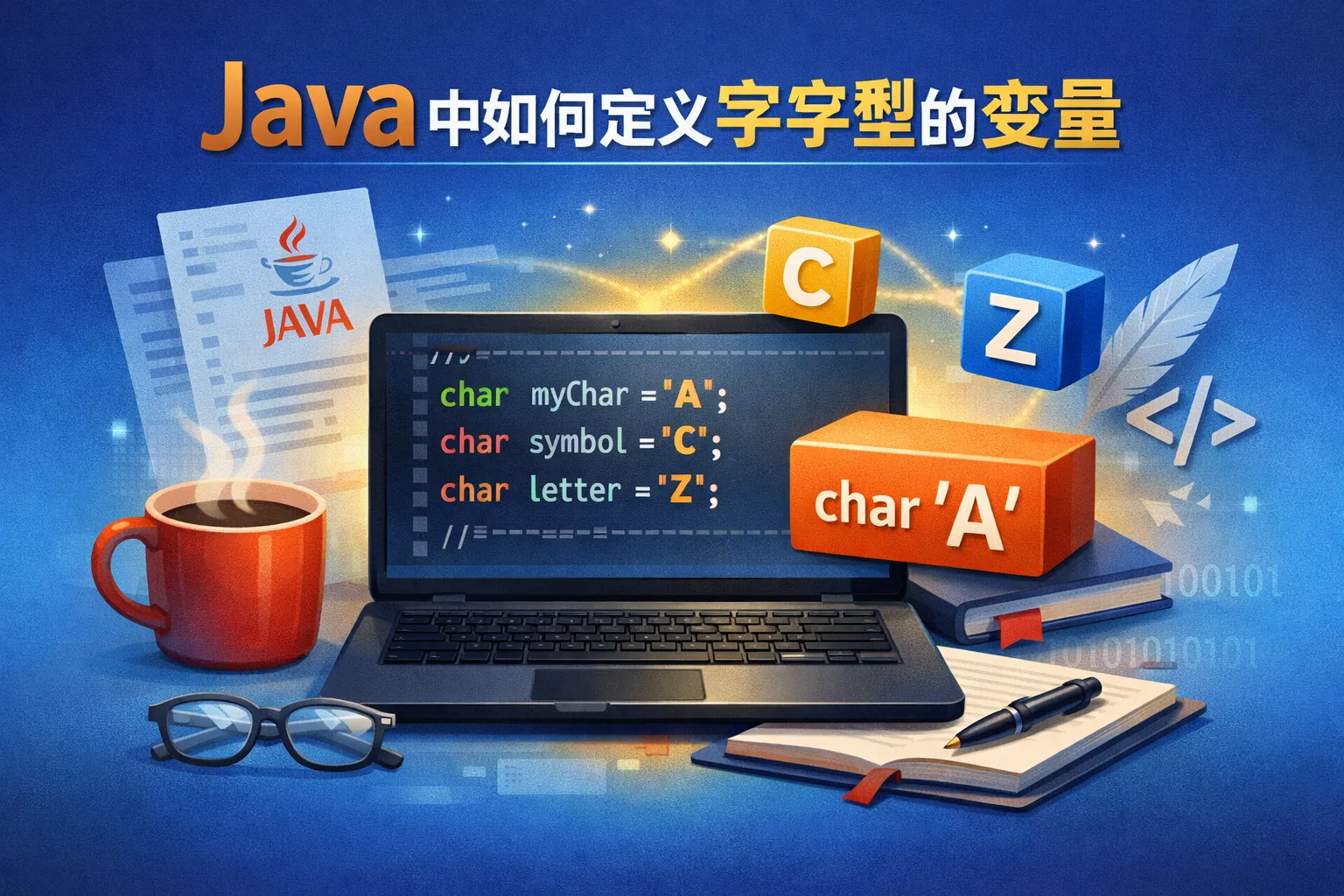 java中如何定义字符型的变量