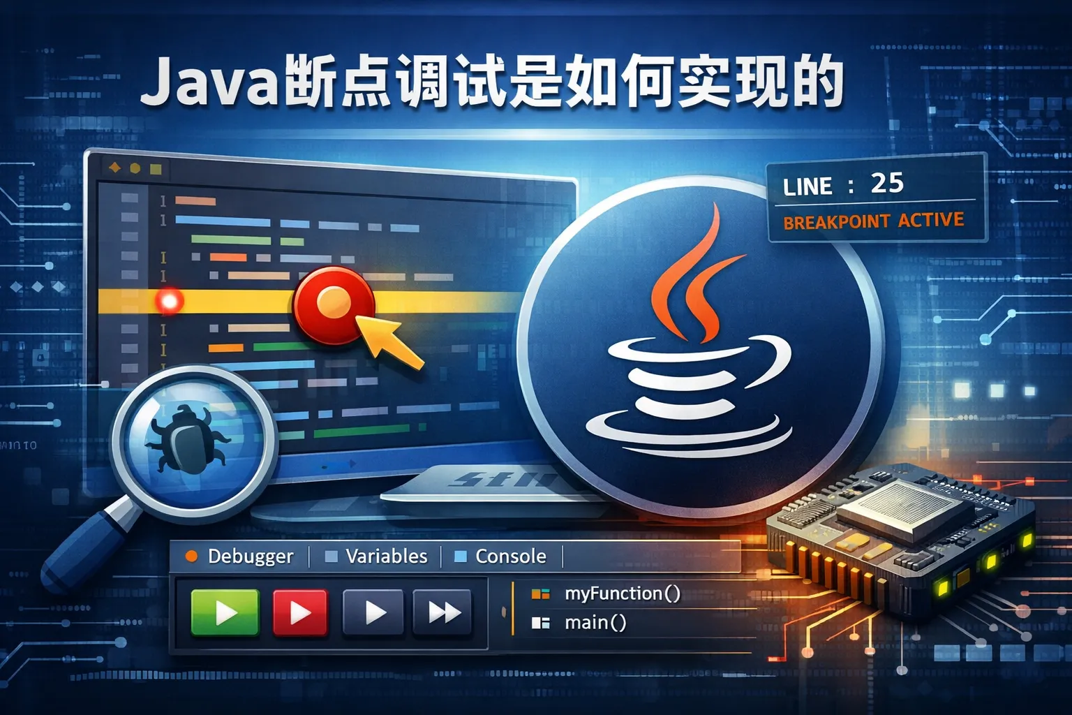 java断点调试是如何实现的