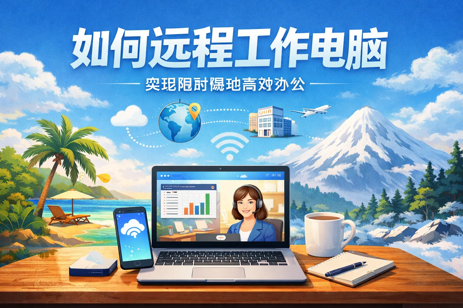 如何远程工作电脑