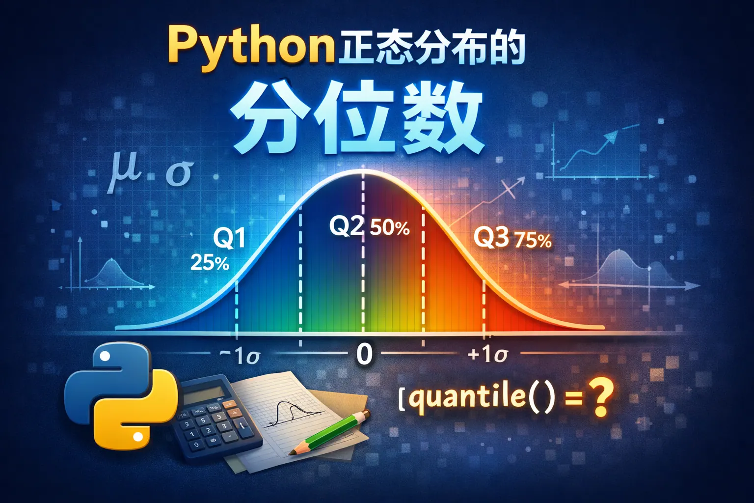 python正态分布的 分位数