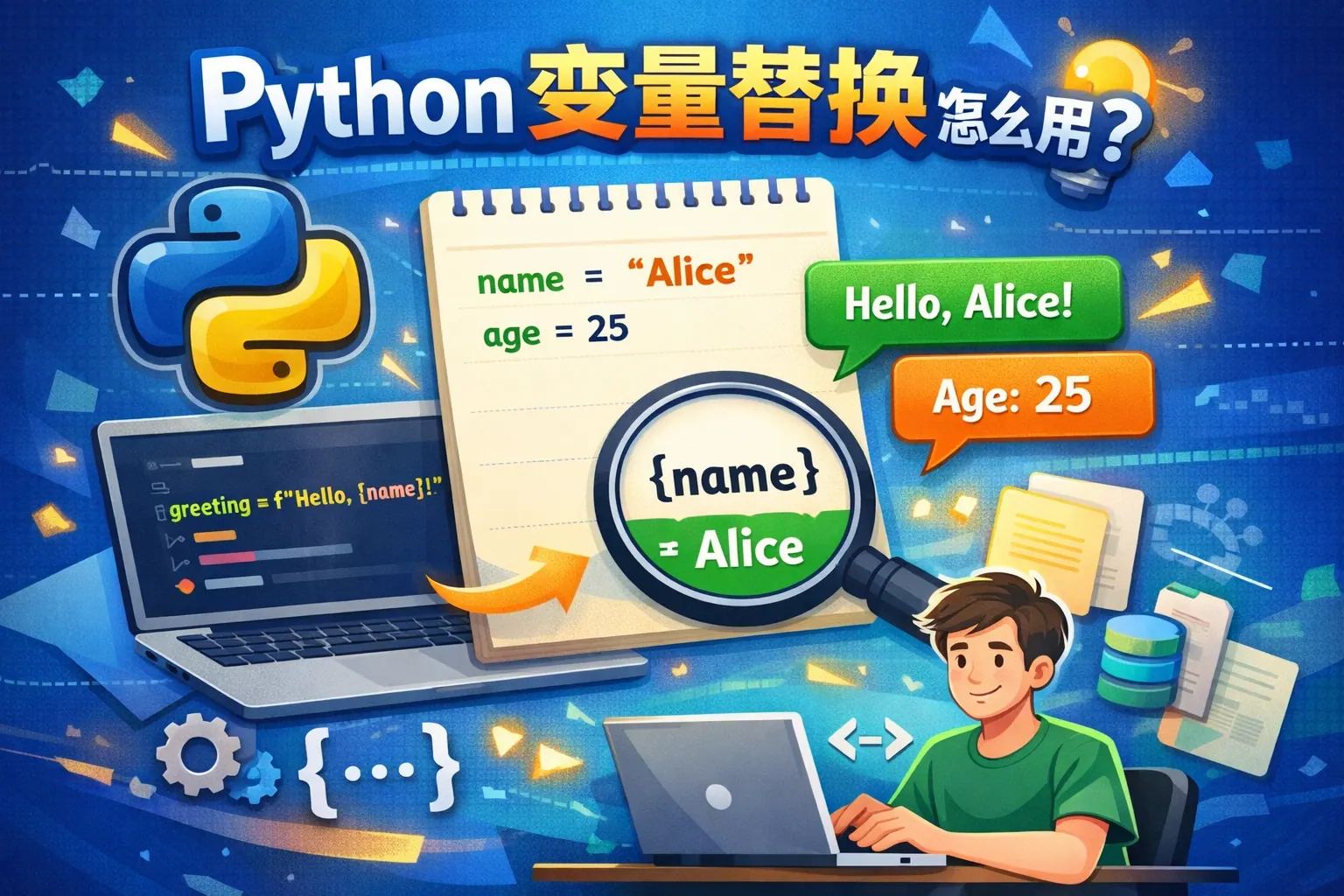 python变量替换怎么用