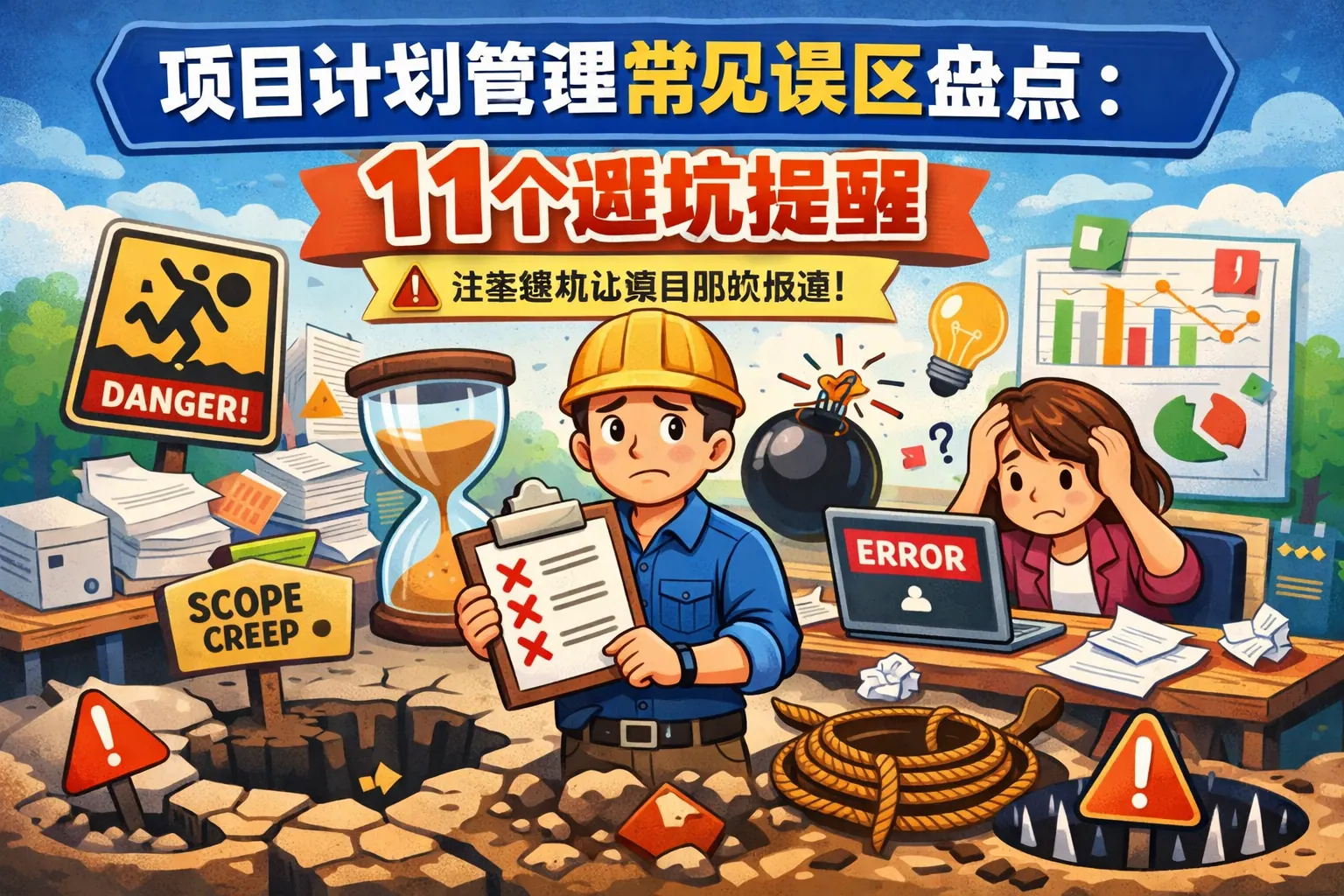 项目计划管理常见误区盘点：11个避坑提醒