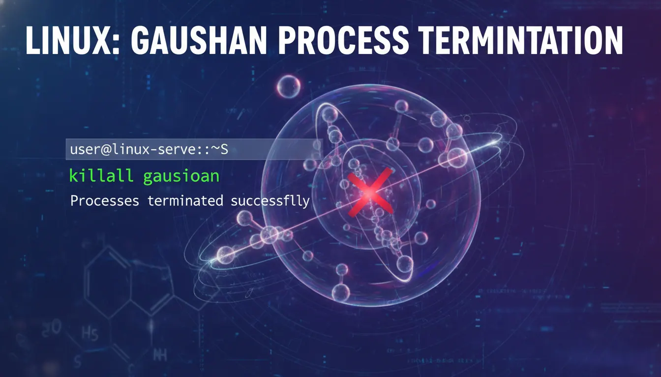 Gaussian Unix linux如何终止gaussian任务