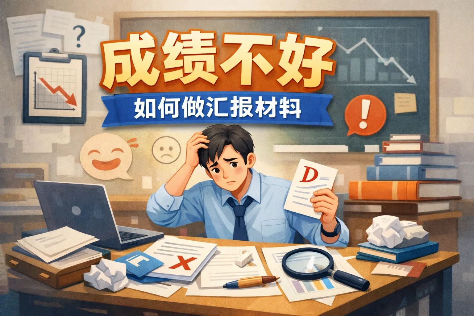 成绩不好如何做汇报材料