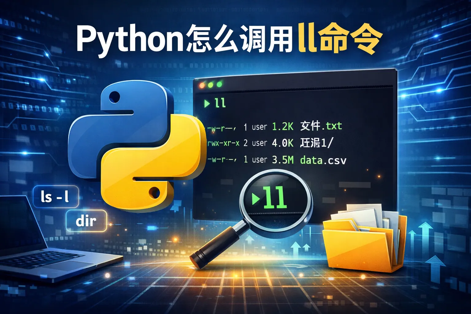 python怎么调用ll命令