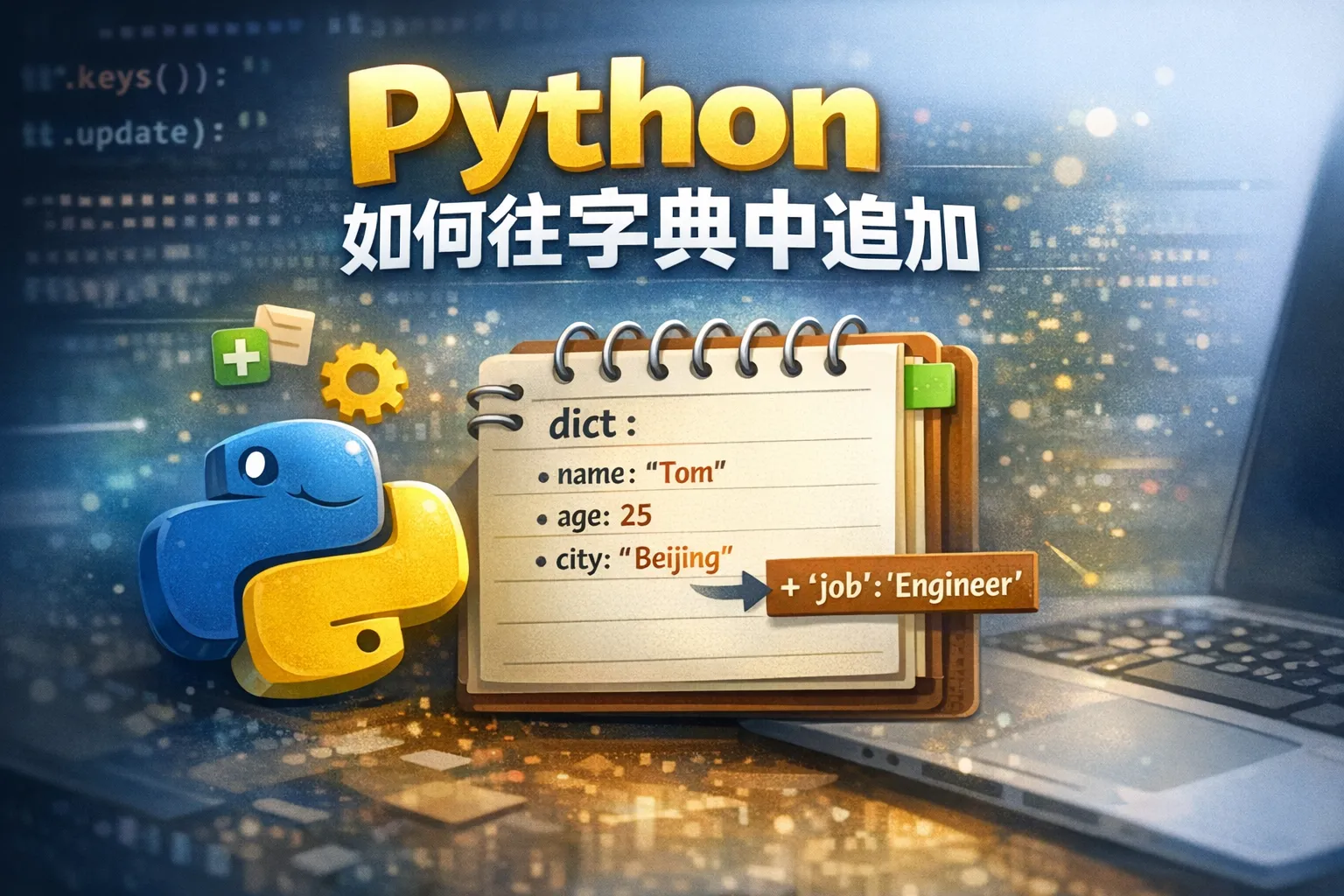 python如何往字典中追加