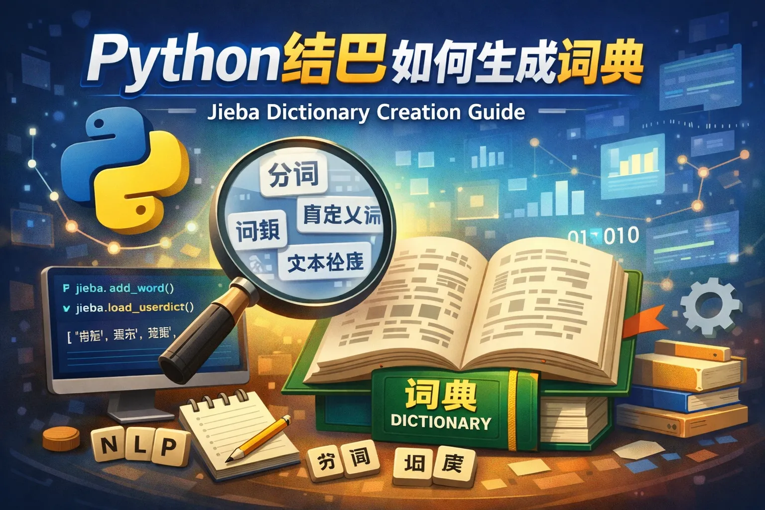python结巴如何生成词典