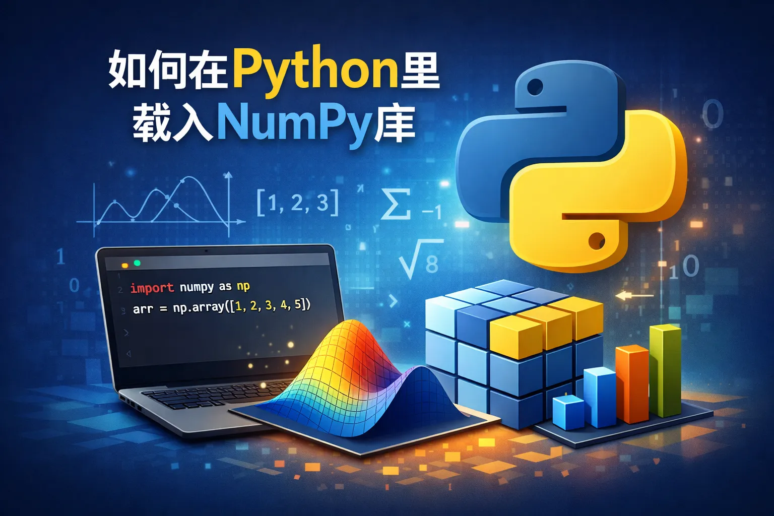 如何在python里载入numpy库
