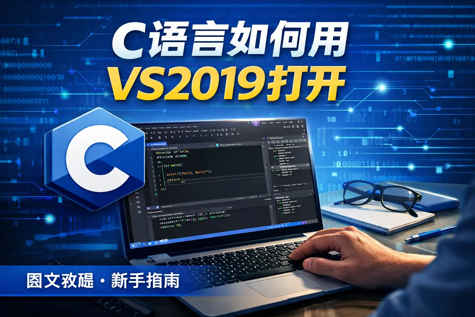 编辑好的c语言如何用vs2019打开
