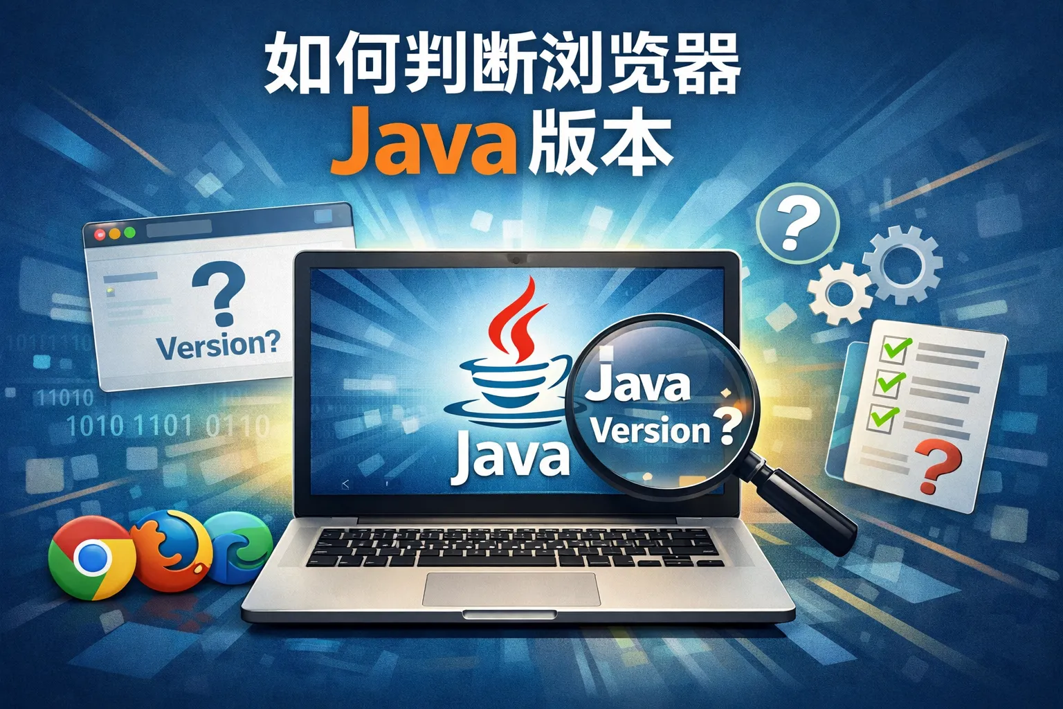 如何判断浏览器java版本