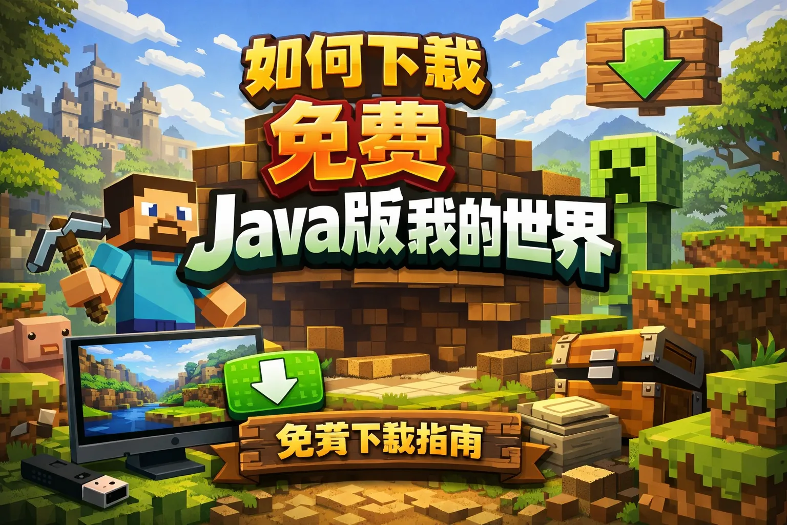 如何下载免费java版我的世界