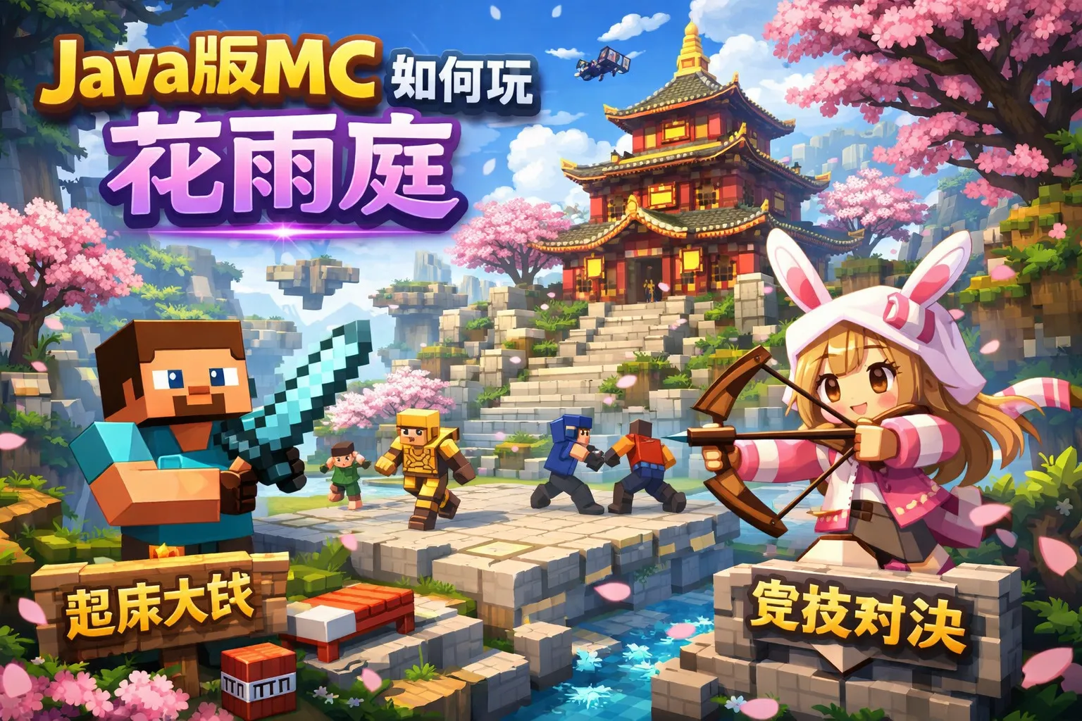java版mc如何玩花雨庭