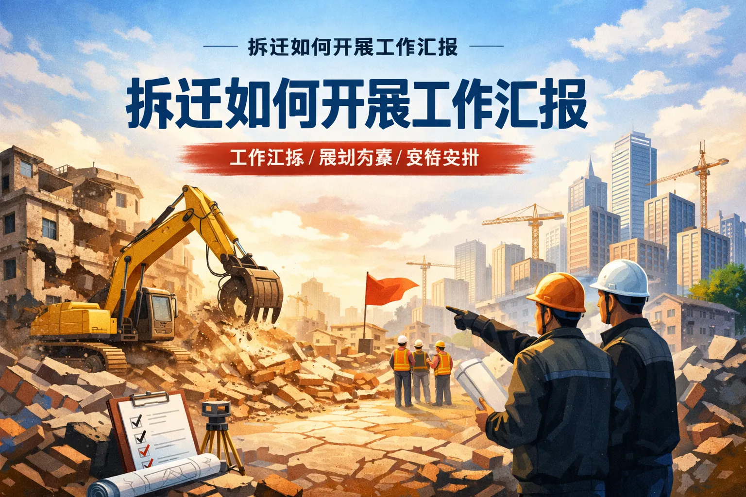 拆迁如何开展工作汇报