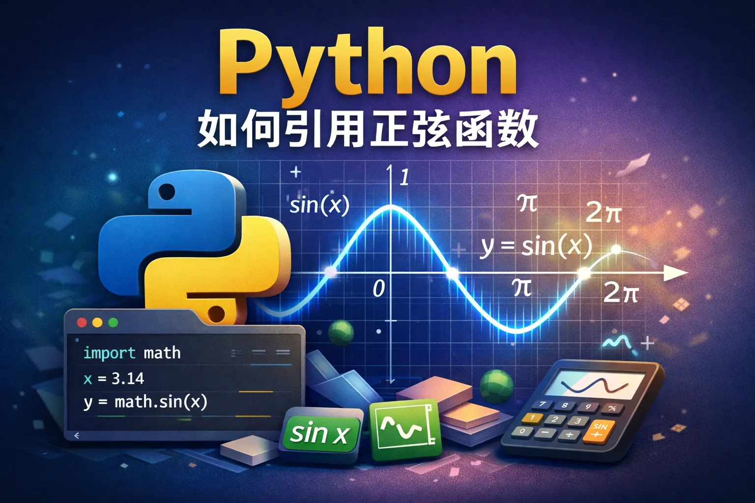 python如何引用正弦函数