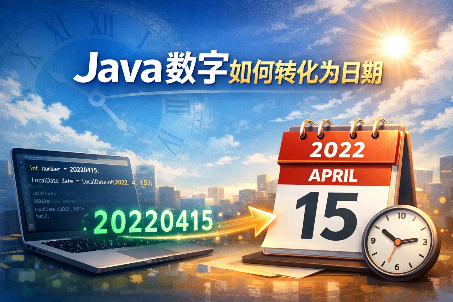 java数字如何转化为日期