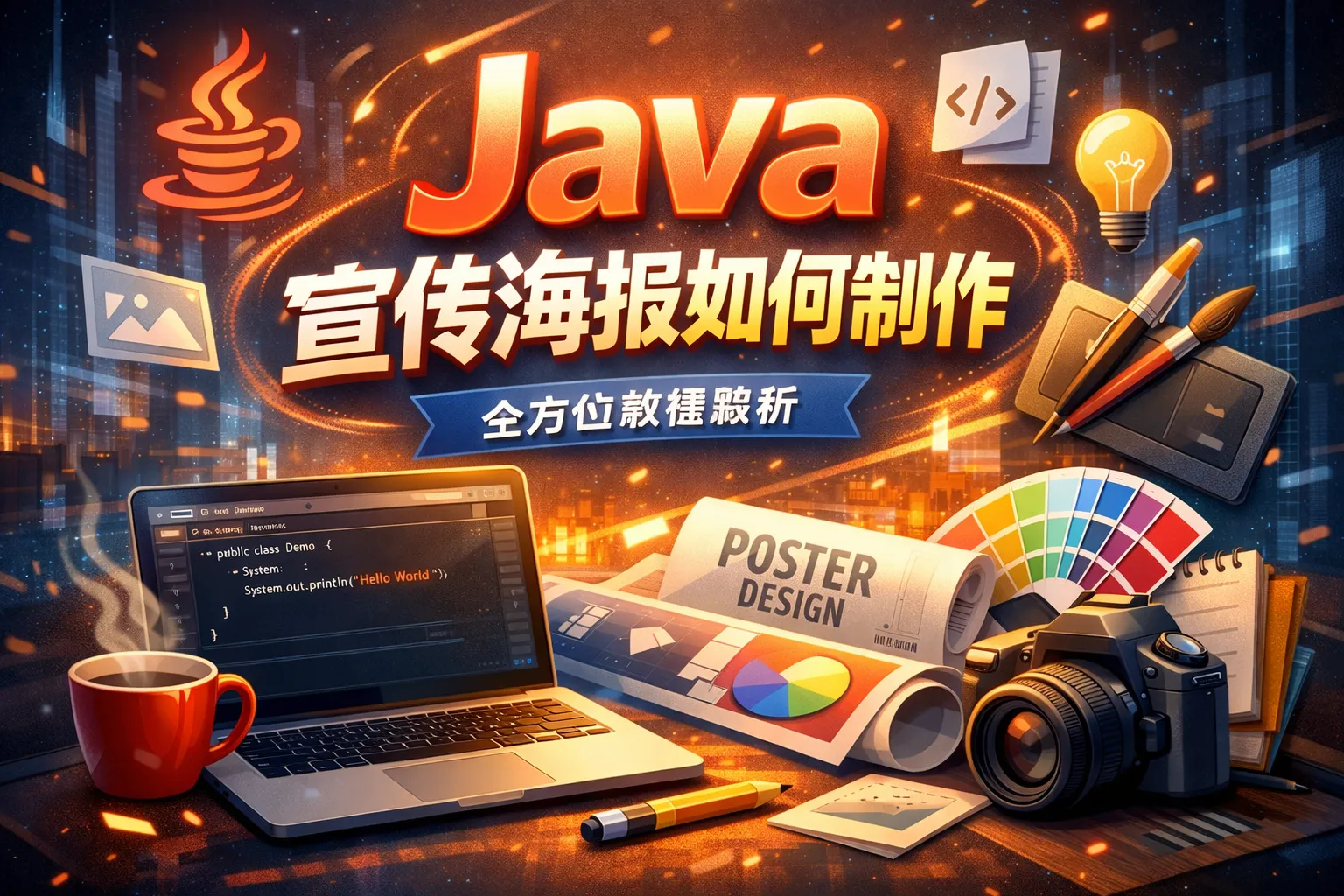 java宣传海报如何制作
