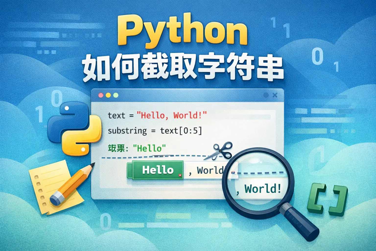 python如何截取字符串