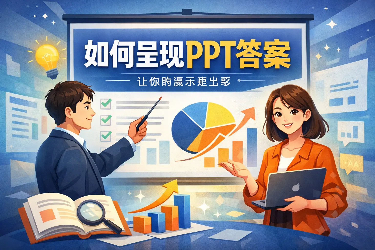 如何呈现ppt答案